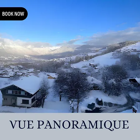 Vue Mont Blanc, Ski Et Village Combloux Exterior foto