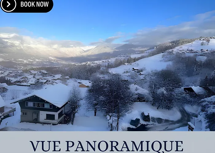 Vue Mont Blanc, Ski Et Village